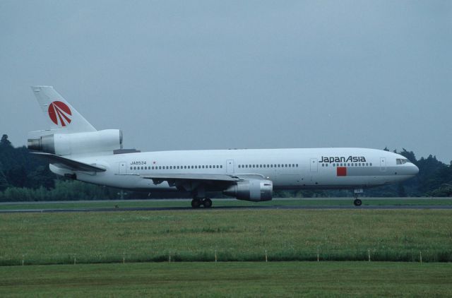 McDonnell Douglas DC-10 (JA8534) - Departure at Narita Intl Airport Rwy16 on 1990/06/10