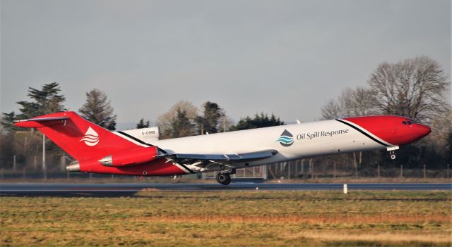 BOEING 727-200 (G-OSRB) - 2excel aviation oil spill response b727-2s2f(a)(re) g-osrb dep shannon for doncaster 17/12/19.