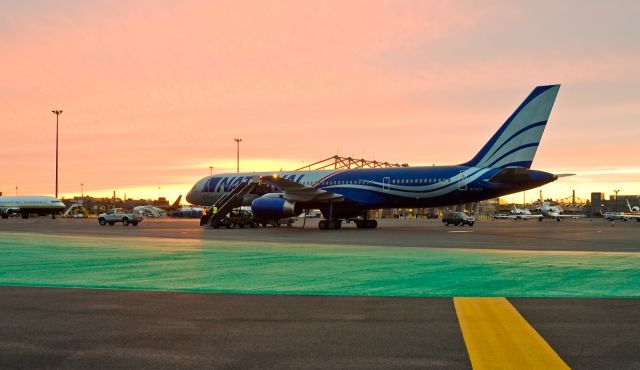 Boeing 757-200 (N176CA) - Sunset Sports Charter @ Signature @ KBOS Logan Airport on FlightAware.Com !