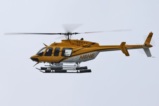 Bell 407 (N6HE) - Flying over Malibu Lagoon. 