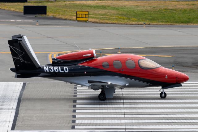 Cirrus Vision SF50 (N36LD) - Taken from viewing deck at Future of Flight museum.