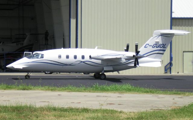 Piaggio P.180 Avanti (C-GJOL) - At Denton, TX for maintenance. KDTO is the Completion Center for Piaggio ... For more info, see LINK:  http://www.planeandpilotmag.com/aircraft/pilot-reports/piaggio-aero/ciao-avanti.html?tmpl=component&print=1&page=