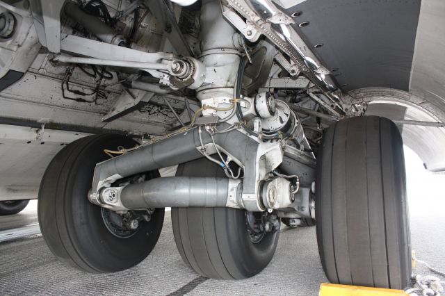 Boeing Globemaster III — - The massive landing gear on the C-17