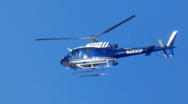 Eurocopter AS-350 AStar (N803CP) - Passing throough PNE airspace is this 2007 Baltimore CIty Police Erurocopter AS350 in the Winter of 2021.