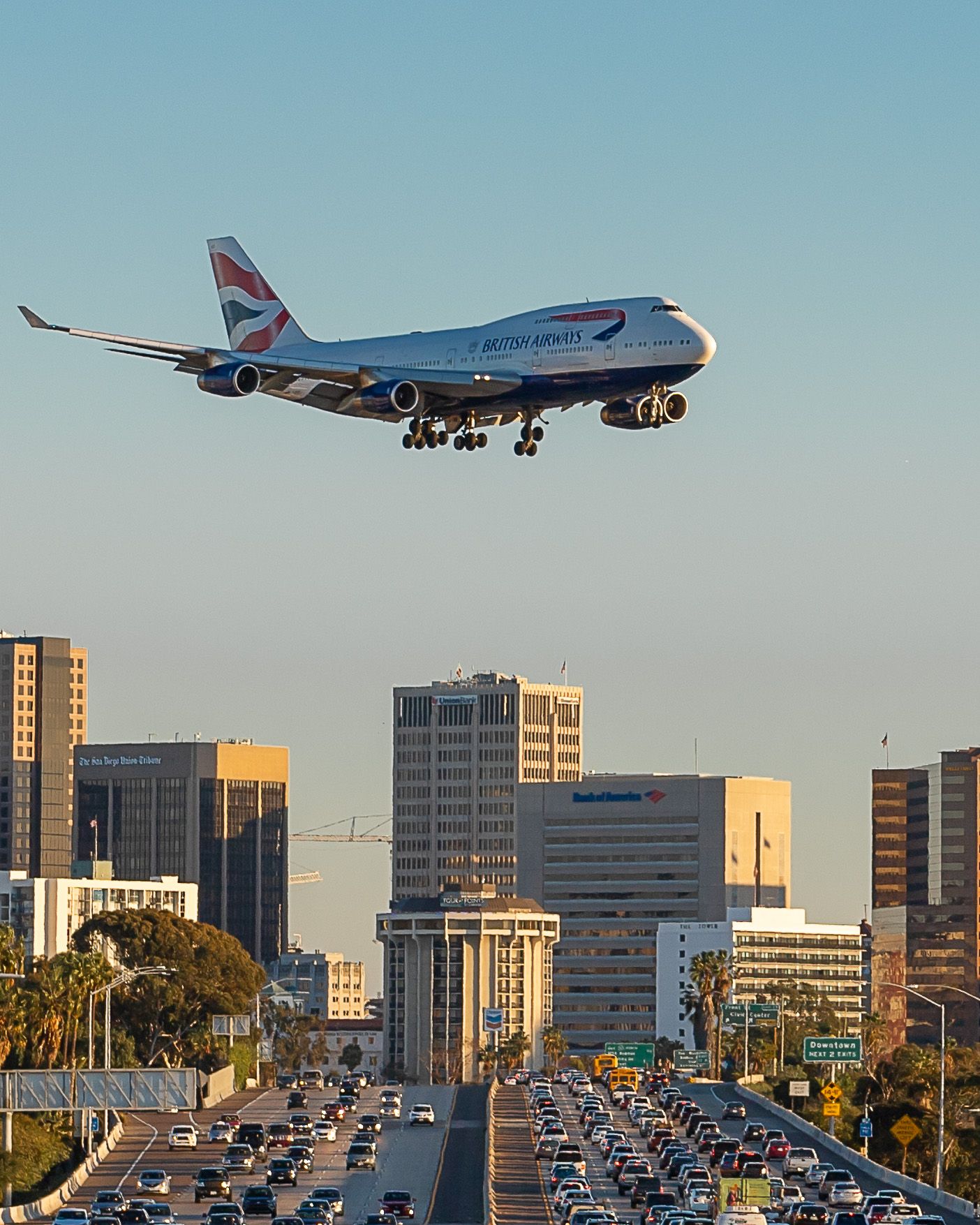 Boeing 747-400 — - British Airways flight 273 from London Heathrow on approach in San Diego.