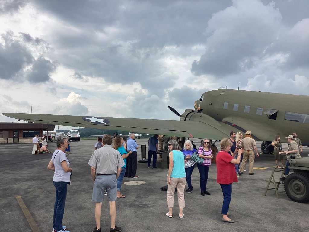 Douglas DC-3 (N34DF) - C-53 Skytrooper flying museum restored to realistic military scheme and owned, operated, and maintained by Vintage Wings Inc. Captured July 1st, 2023.