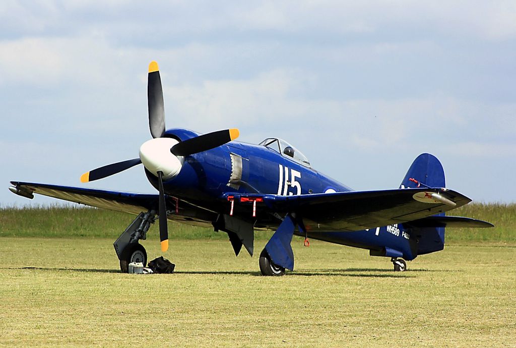 North American Fury (F-AZXJ) - Hawker Sea Fury FB 11 MK in static display, on Airfield Cambrai-Niergnies (LFYG) in May 2011.