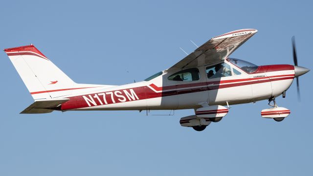 Cessna Cardinal (N177SM) - N177SM climbing out of College Park Airport's runway 15 