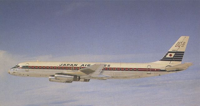 McDonnell Douglas DC-8-60 (JA8031) - scanned from postcardbr /JAL