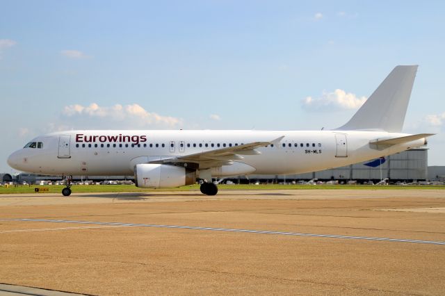 Airbus A320 (9H-MLS) - Taxiing to Stand 223 on 9-May-24 operating flight EWG2464 from EDDS.