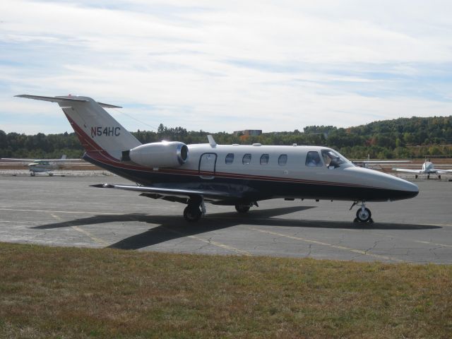 Cessna Citation CJ1 (N54HC) - Parked on the ramp after arriving from Baltimore, MD (KMTN).