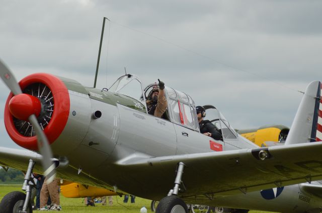 VULTEE Valiant (N58698) - Go for taxi at the National Warplane Museum Airshow 2017.