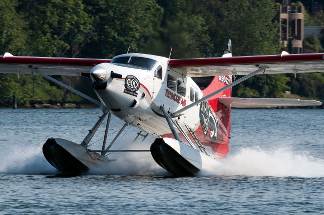 VARDAX Vazar Dash 3 (N90422) - Kenmore Turbine Otter slowing down on Lake Washington.