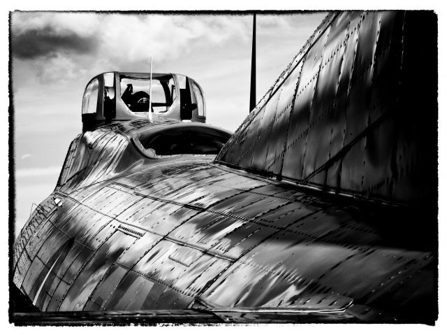 Boeing B-17 Flying Fortress (23-1909) - Reflections of B-17 "Nine O Nine" at static display, Winter Haven, FL