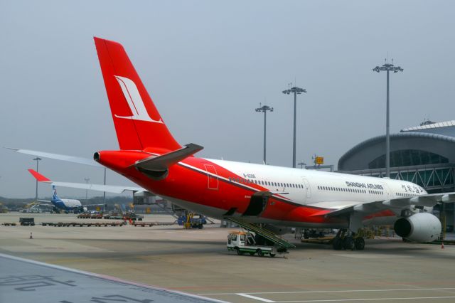 Airbus A330-300 (B-6096) - Seen parked at the gate at Guangzhou Airport. 19th March, 2014