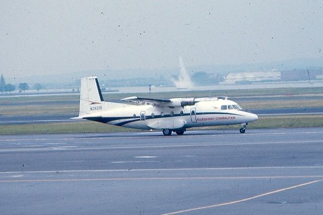 Boeing 737-800 (N26215) - Sorry, I dont know the aircraft type.  If someone could help me, I will put it in.  Anyway, Allegheny Commuter craft taxiing at KDCA circa 1966-68