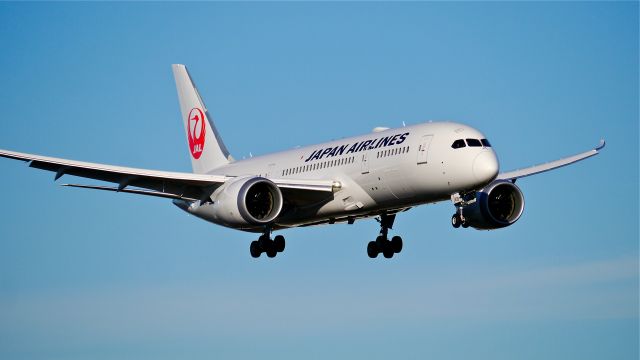 Boeing 787-8 (JA839J) - BOE198 on final to Rwy 16R to complete a C1 flight on 1/14/15. (ln 252 / cn 34853).