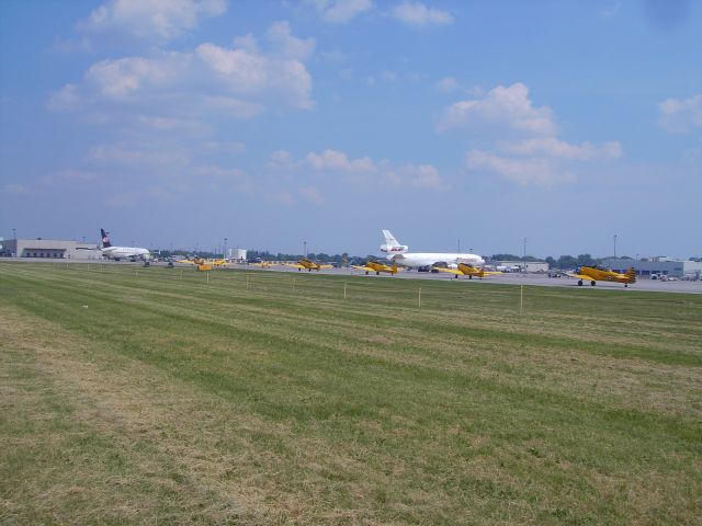 — — - Departing for airshow in Hamilton.