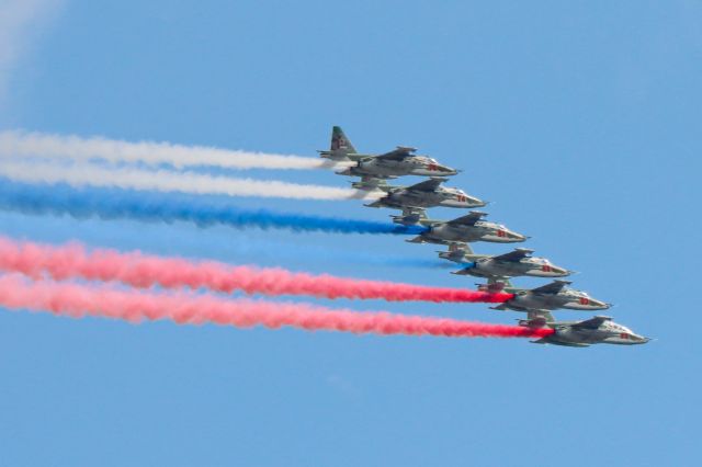 — — - Parade in honor of the 80th anniversary of the Victory 