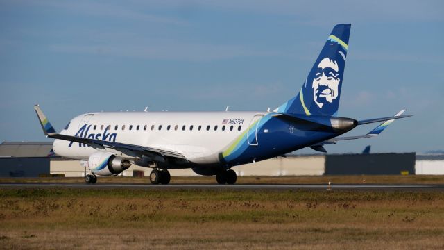 Embraer 175 (N627QX) - QXE2804 on takeoff roll on Rwy 34L for a flight from KPAE to KPHX on 8.28.19. (ERJ-175LR / cn #17000679).