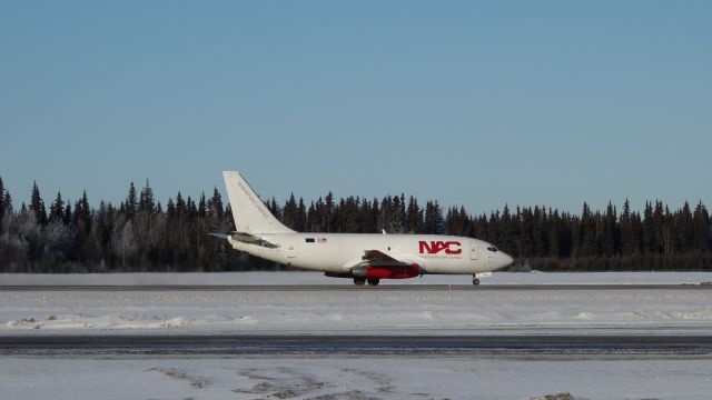 Boeing 737-200 (N320DL) - Taking off on a cold February day