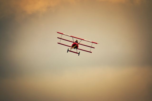 VH-FXP — - Watch your tail Snoopy.... Fokker DR 1 Triplane