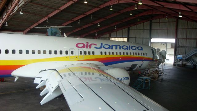 Boeing 737-800 — - Maintenance A Check being conducted.