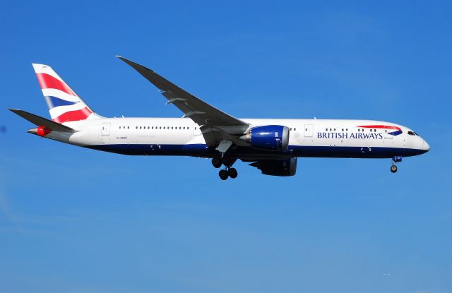 Boeing 787-8 (G-ZBKI) - Taken from the threshold of 29L