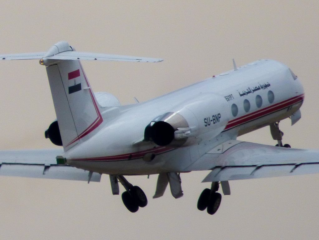 Gulfstream Aerospace Gulfstream IV (SU-BNP) - Egyptian Gulfstream IV jumping out of ALN for a short test flight