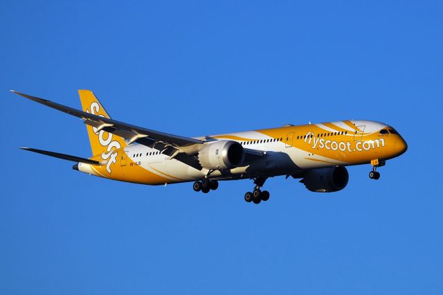 Boeing 787-9 Dreamliner (9V-OJD) - Boeing 787-9 Scoot 9V-OJD final R21 YPPH 08/07/17 