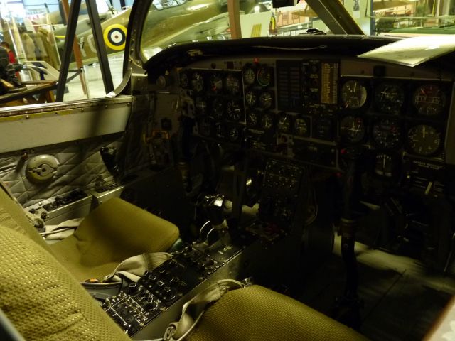 — — - forward view of tutor cockpit.