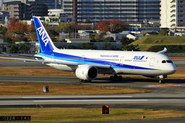 Boeing 787-9 Dreamliner (JA833A) - Arriving in Fall