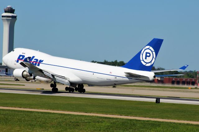 Boeing 747-200 (N450PA) - Landing Runway 18 L CVG 10 am Sunday morning.