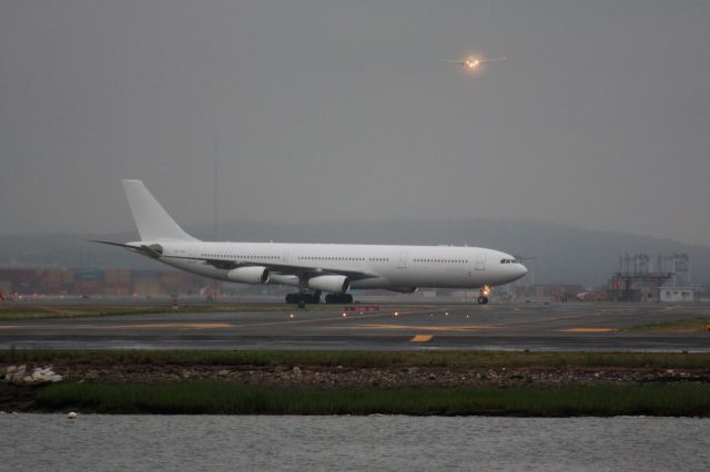 Airbus A340-300 (CS-TQZ) - Hi-Fly A340 operating for Azores Airlines into Boston Logan. 