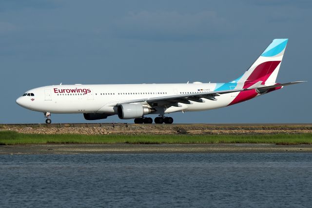 Airbus A330-200 (D-AXGC) - Eurowings 187 heading to 22R for departure back to Cologne