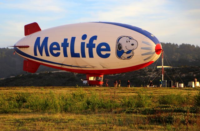 Unknown/Generic Airship (N615LG) - KMRY -Monterey,CA  Snoopy on the LZ,  Aerial camera platform for the ATT Pro Am Golf Tournament at Pebble Beach February 2015.