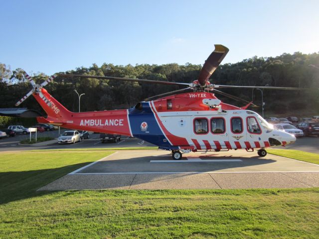 BELL-AGUSTA AB-139 (VH-YXK) - VH-YXK - HEMS5 - Albury Base Hospital Helipad, Albury NSW (06-12-17).