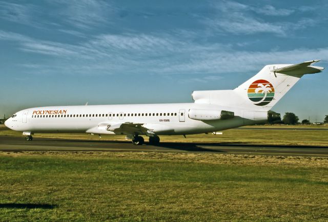 VH-RMN — - POLYNESIAN AIRLINES - BOEING 727-277/ADV - REG : VH-RMN (CN 21695/1481) - KINGSFORD SMITH SYDNEY NSW. AUSTRALIA - YSSY 28/6/1988 35MM SLIDE SCANNED WITH A EPSON PERFECTION V700 FLATBED SCANNER.