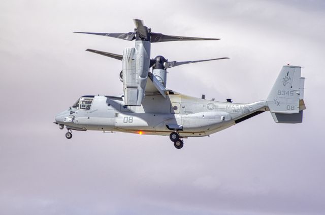 16-8345 — - Marine Corps MV-22 Osprey 16-8345 from VMM-166 SeaElk at the 2015 MCAS Yuma Air Show