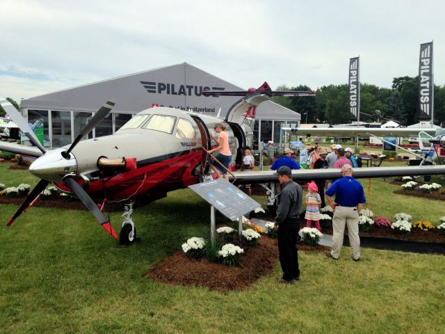 Pilatus PC-12 (N15NX) - Demo duty at EAA Airventure for N15NX.