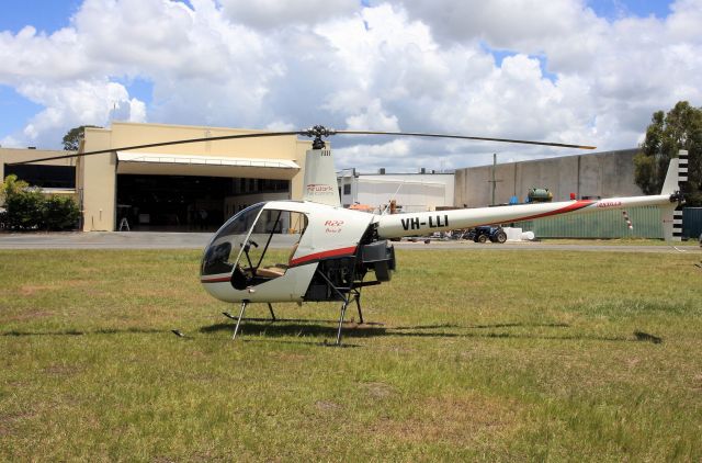 Robinson R-22 (VH-LLI) - Operated by Airwork Helicopters at YCAB mainly for training. Was VH-JUK for 3 months before becoming VH-LLI. Imported from Philippines ex RP-C8819 and previously Japan as JA228B