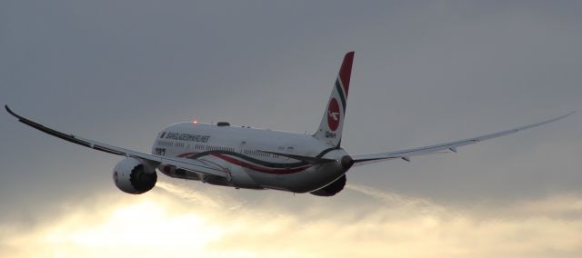 Boeing 787-9 Dreamliner (S2-AJX) - A Biman Bangladesh B787-9 taking off from runway 27L, at LHR.br /br /Location: Heathrow T5 Planespotting Location.br /Date: 13.07.22 (dd/mm/yy)