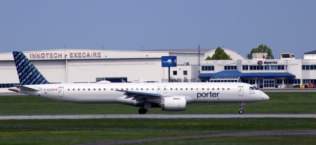 EMBRAER ERJ-190-400 (C-GZQG) - Shown here is a 2023 Porter Airlines Embraer 195-E2 in the Spring of 2024.