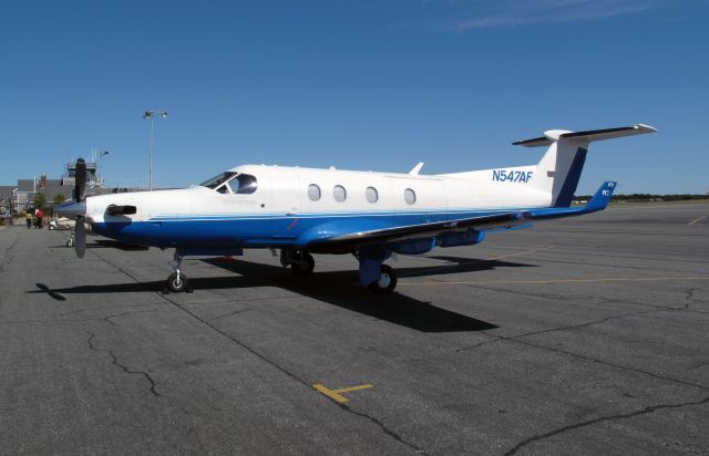 Pilatus PC-12 (N547AF) - Beautiful late summer afternoon at Nantucket.