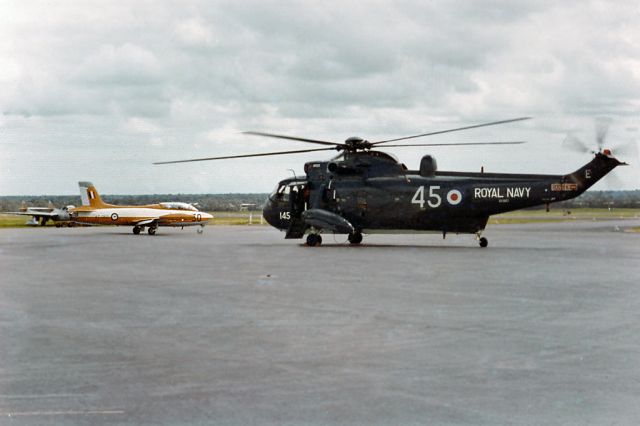 Sikorsky Sea King (N145E) - Westland Sea King XV667 code 145E  826 NAS HMS Eagle RO5 RAAF Pearce (YPEA) September 1971.