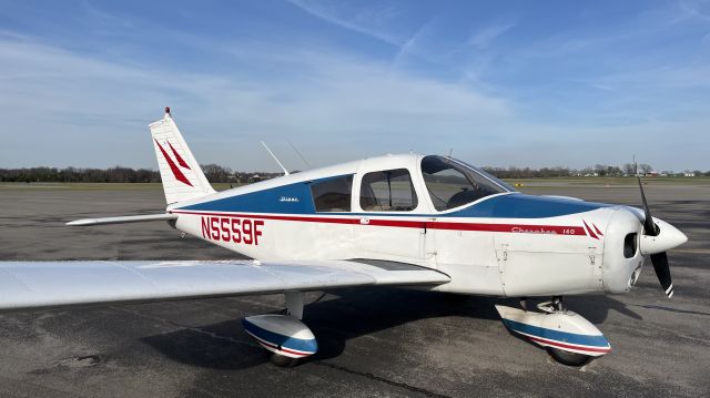 Piper Cherokee (N5559F) - Little Cherokee sitting proud on the ramp!