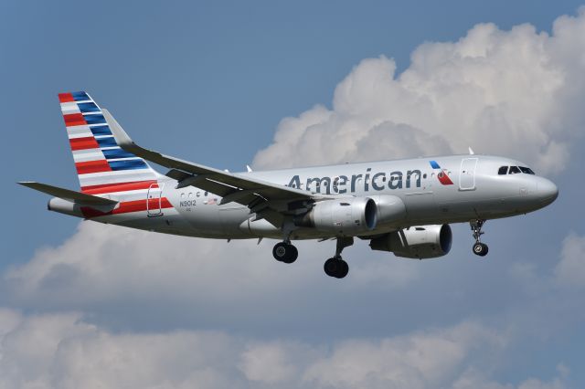 Airbus A319 (N9012) - Taken May 27th 2018 from Founders Plaza at KDFW.