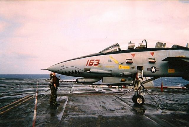 Grumman F-14 Tomcat (N163) - Shannons Tomcat -- VF-101 (March 2005 onboard the Roosevelt)