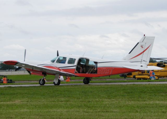 Piper Seneca (N260ST) - AirVenture 2016. Cameras at the ready for Harrison Fords flight.