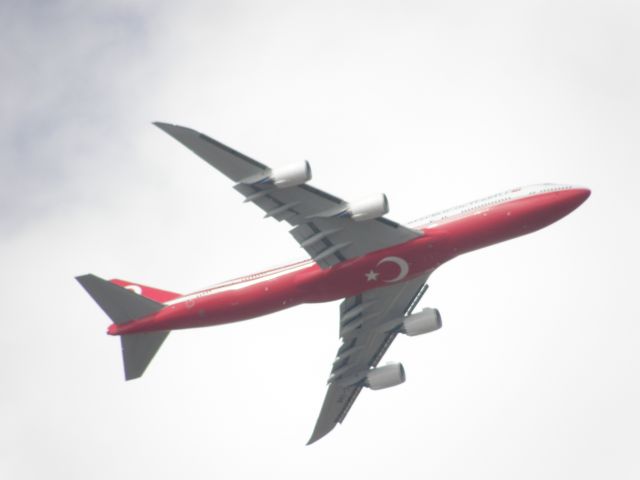 BOEING 747-8 (TC-TRK) - TRK1 leaving Madrid NATO Summit 2022